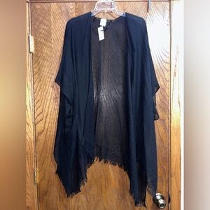 Sonoma Goods for life One Size black lightweight kimono NWT